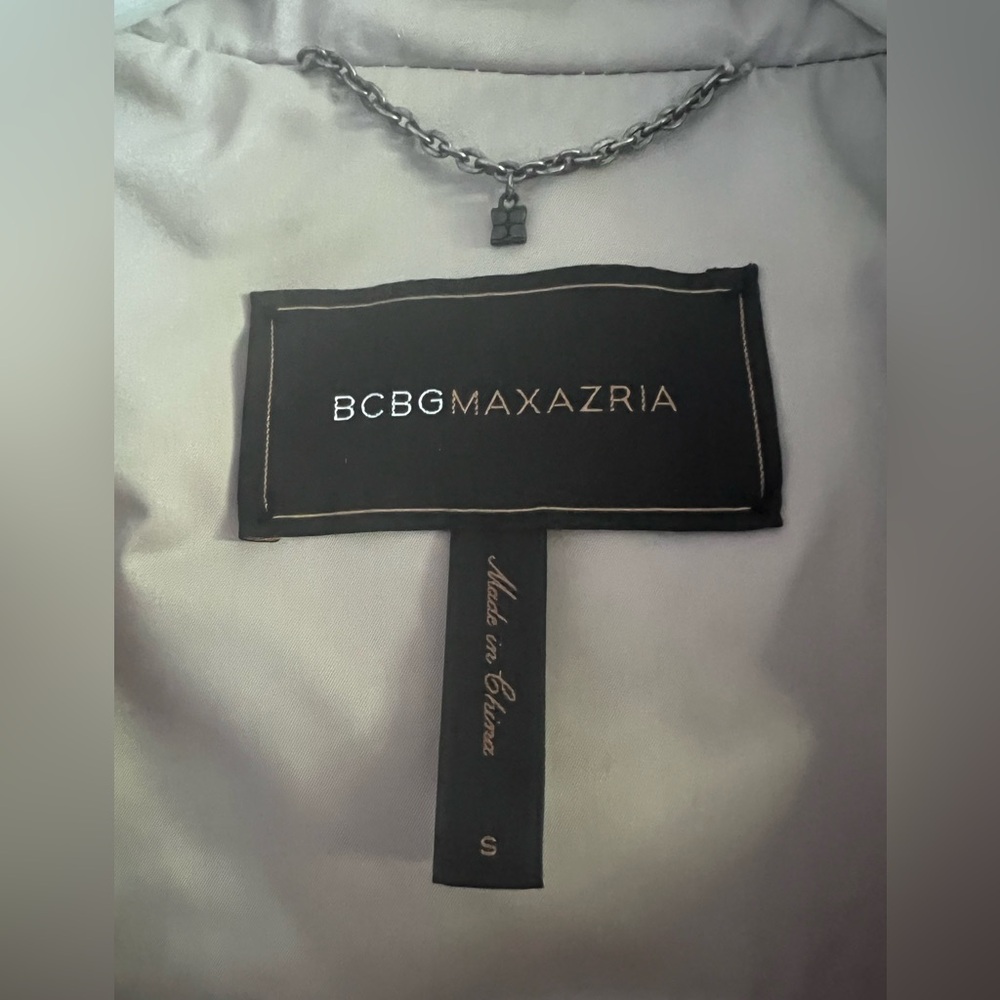 $400 BCBGMaxAzria Ruffle-Back Asymmetrical Ophelia Trench Jacket Coat - S - Picture 7 of 9